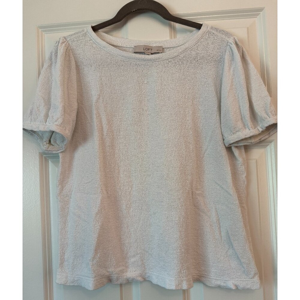 Loft puff sleeve top, petite Large